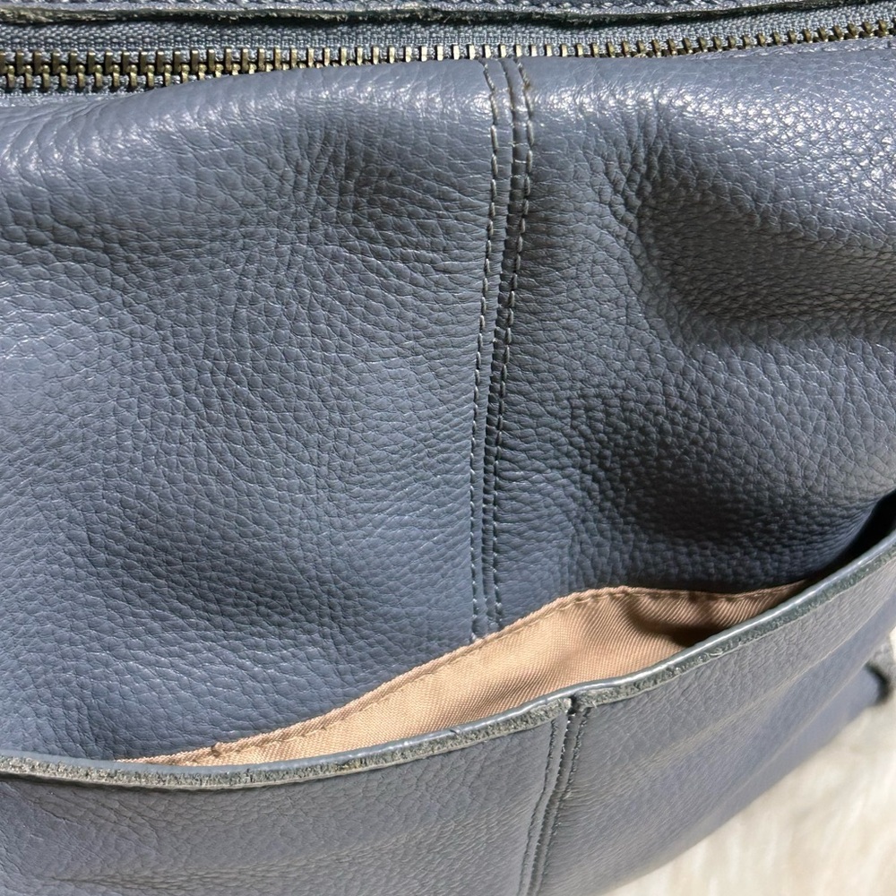 The Sak blue leather Crossbody bag #H-13 - Picture 6 of 9